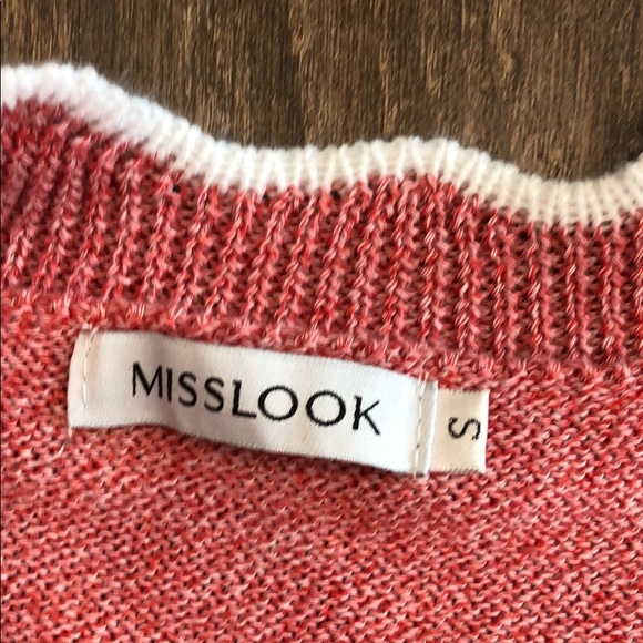 Misslook Multicolored Scalloped Sweater Size S - Picture 4 of 5